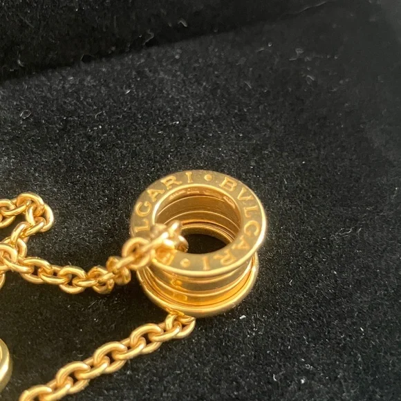 Rare VTG BVLGARI b.zero Bulgari 18kt Yellow Gold Link Cable Chain Necklace - Picture 7 of 12